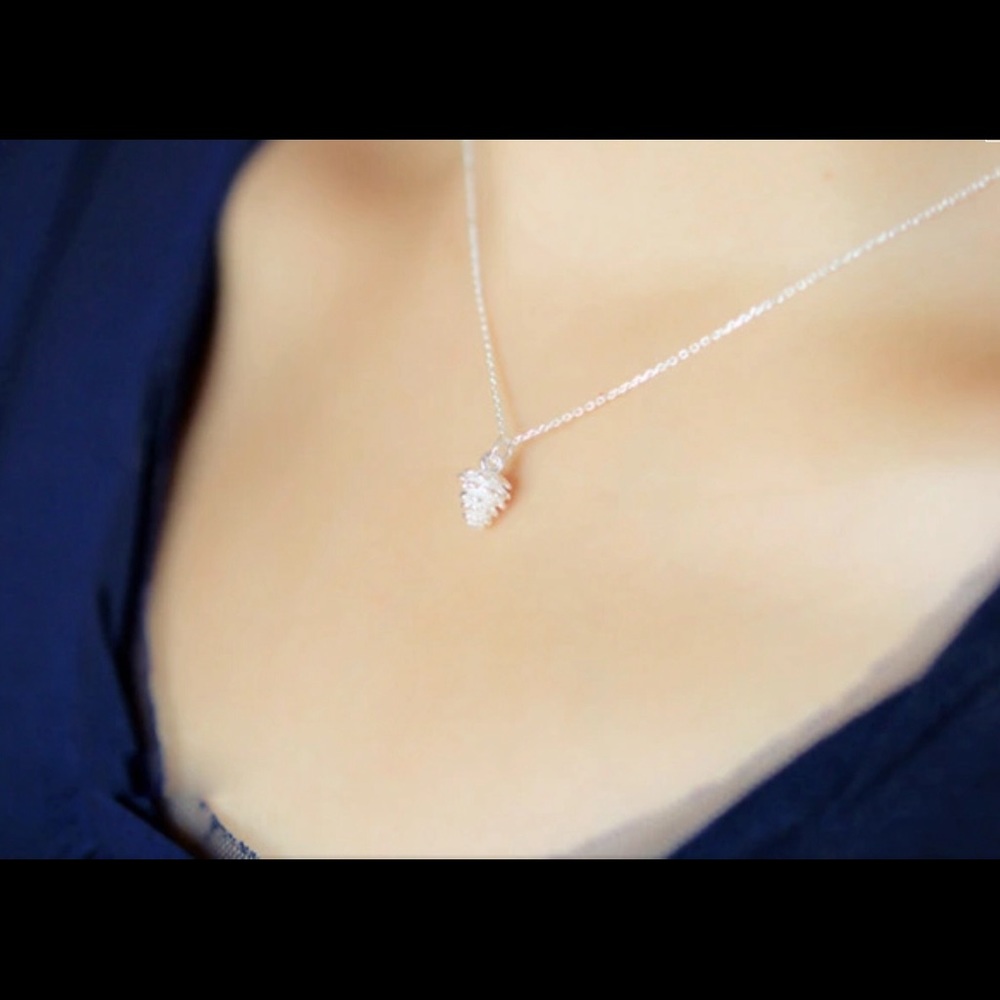 LAST 1 🌺 STERLING SILVER (925) PINECONE NECKLACE - Picture 3 of 5